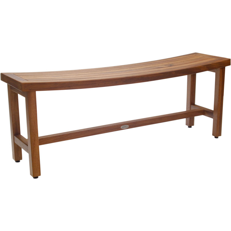 Sumba Teak Shower Bench, Teak Oil, 18" H x 48" W x 12" D