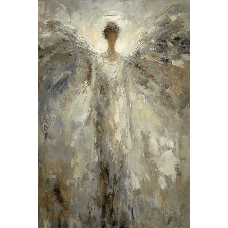 Toile tendue avec lumière sacrée, L 12 po x H 16 po x P 1 po