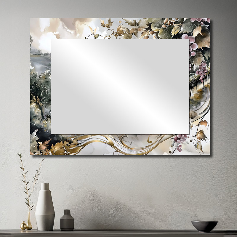 Douro Valley Vineyard Dreams - Landscapes Wall Mirror Art - Printed On Metal, 30" x 40"
