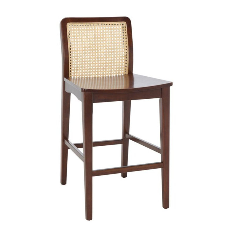 Tabouret de comptoir 25 po Benicio, Brun foncé