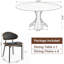 Ensemble de table de salle à manger 5/7 pièces Aurora-981687334-981687335-981844481