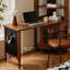 Bureau rectangulaire en bois massif noyer-748333996