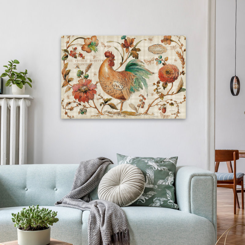 French Country I 3624 - campagne, art floral crème, H 24 po x l 36 po