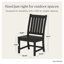 Chaise d'appoint de salle à manger POLYWOOD-110994528