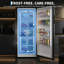 Congélateur vertical 17 pi cu, congélateur vertical autoportant avec rangement réglable et cadran mécanique pour le garage ou la cuisine