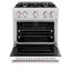 ZLINE 30" Classic Dual Fuel Black Matte Door Range w/ 4 Burners and Convection Oven-1267218692
