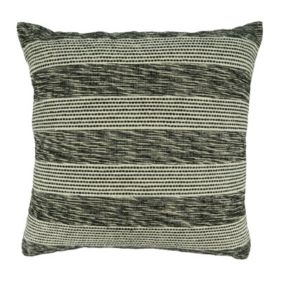 Down-Filled Throw Pillow With Striped Design