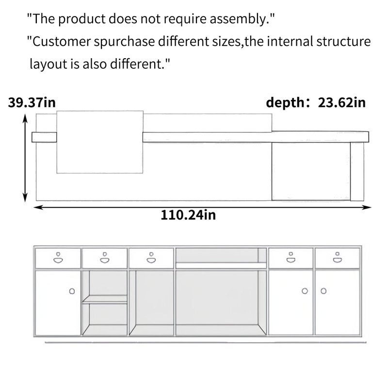 Style Front Desk, Checkout Counter & Computer Desk – Sleek, Functional Design for Commercial Spaces, Black