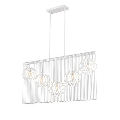 Luminaire suspendu géométrique 5 lumières unique Adalwin