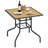 Aadu 58cm Square Outdoor Dining Table with 4.2cm Umbrella Hole