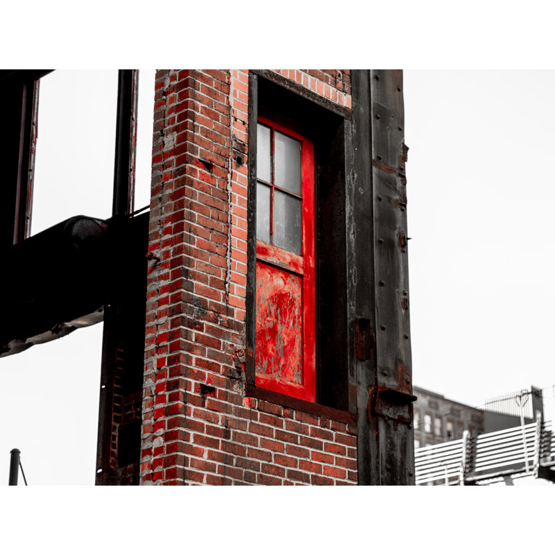 Red Door Print by Alan Scherer, 17.25" H x 21.25" W x 0.875" D