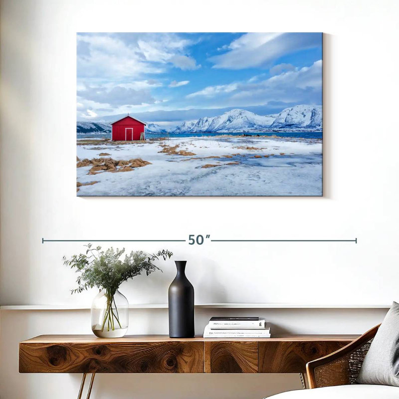 Wintry Norwegian Mountains, 26" H x 39" W