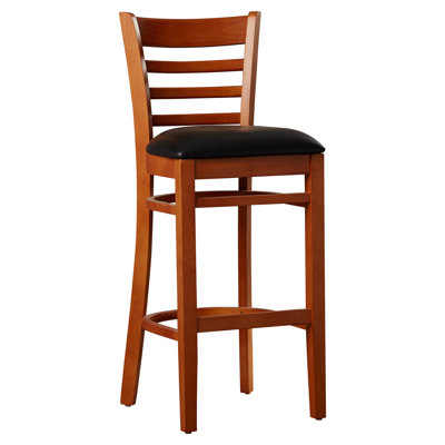 Ladder Back Wooden Restaurant Barstool