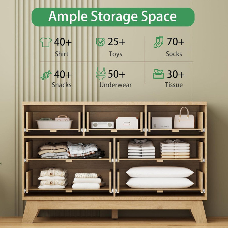 120cm W 7 - Drawer Chest of Drawers