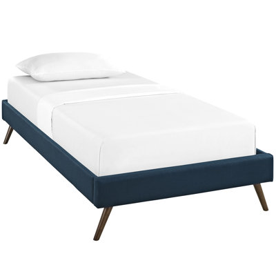 Platform Bed with Round Splayed Legs