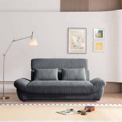 Boneless 79.5'' Ergonomic Compressed Corduroy Sofa – Extensible Headrests, Assembly Free, Space-smart For Any Room