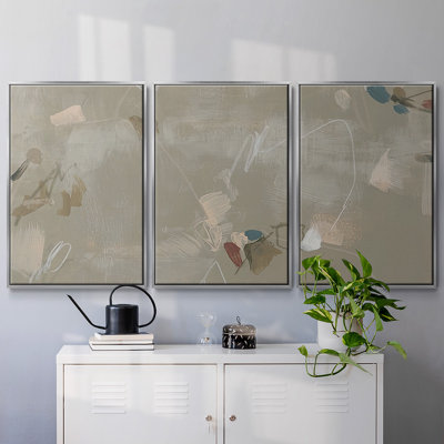 " Terrazzo Tangle I " 3 - Pieces