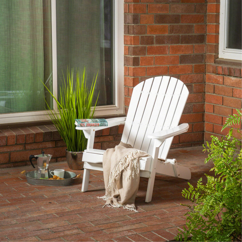 Acacia Patio Lounge Chair, White