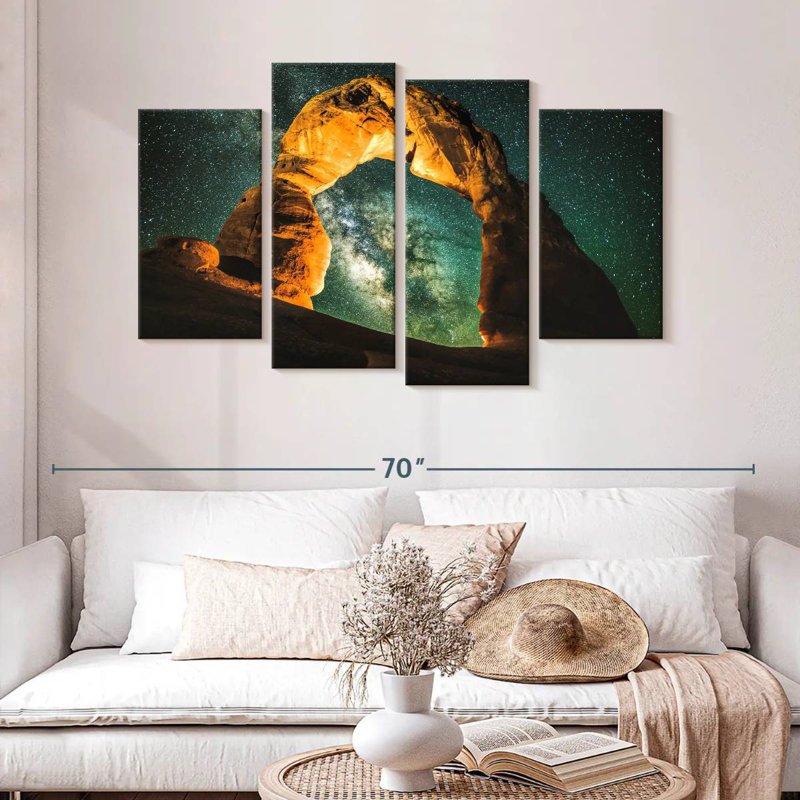 Oberle Delicate Arch Starry Night, 32" H x 52" W