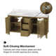  Roselle 60 in. Double Sink Bathroom Vanity in Almond Latte