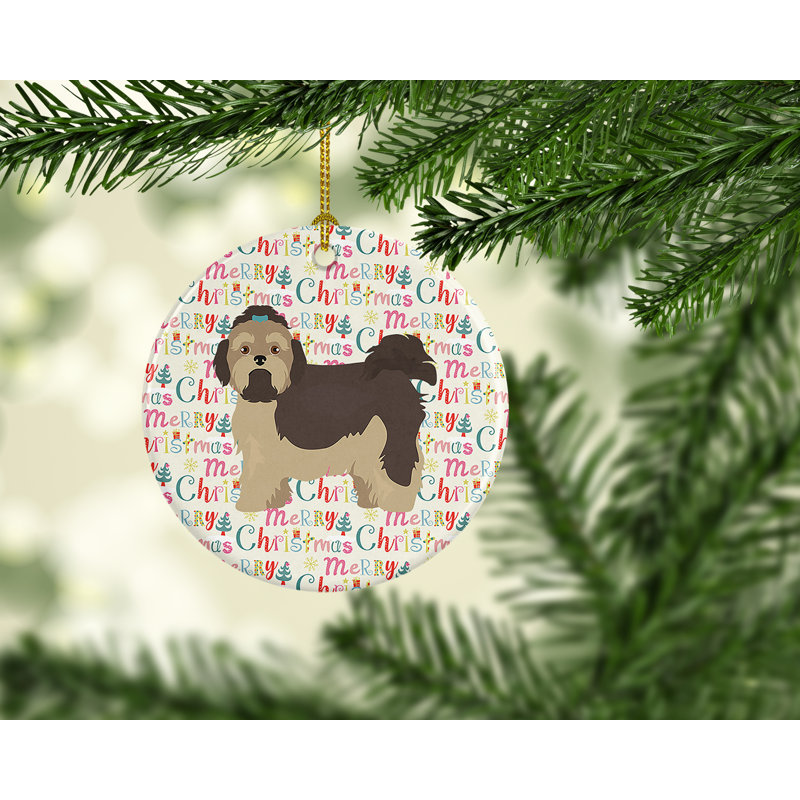Ornement suspendu russe Merry Christmas