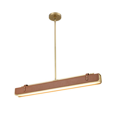Luminaire suspendu linéaire moderne à 1 lumière