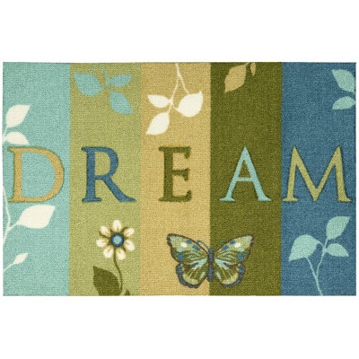 Tapis vert / bleu Azylah