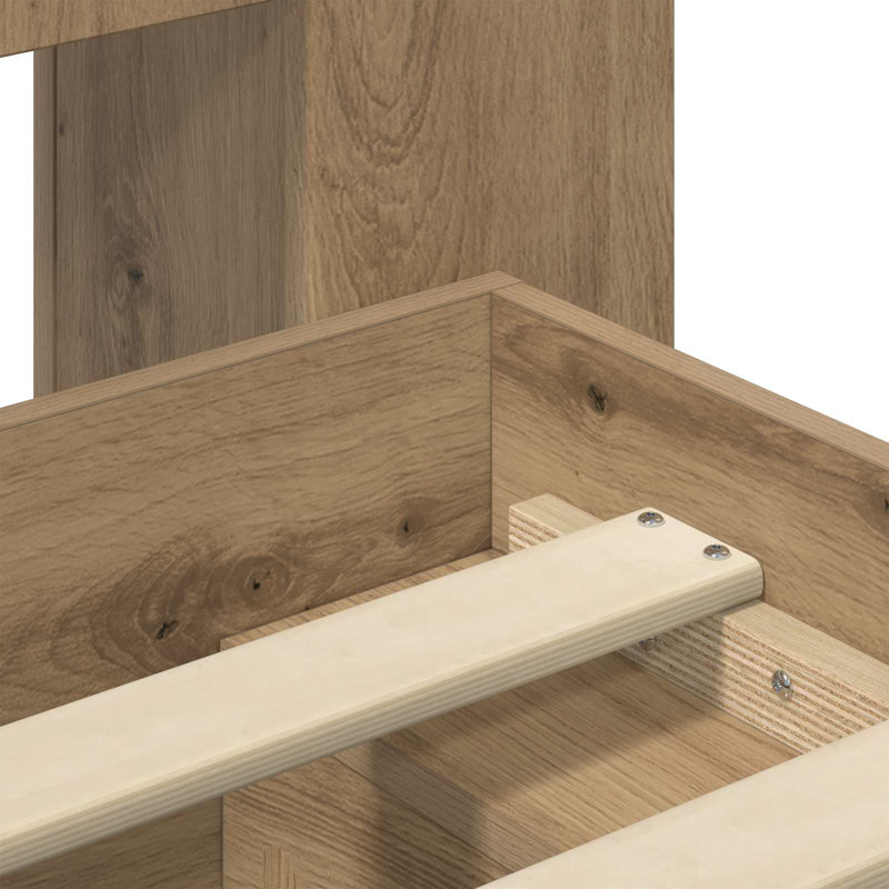 Bed, Small Double (4'), Artisan Oak