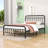 Assunta Metal Platform Bed with Headboard-794205388
