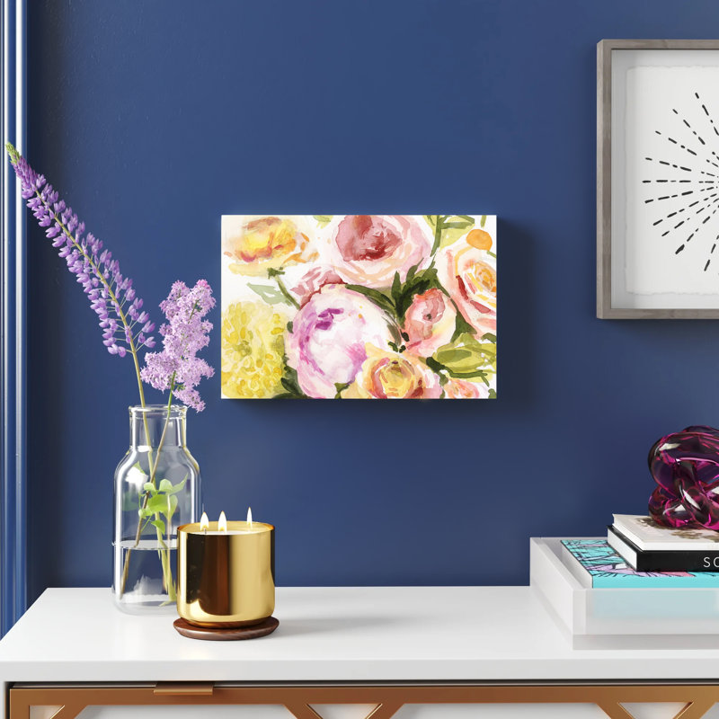 Loose Arrangement IV by Victoria Borges - Painting Print, Wrapped Canvas, 20cm H x 30cm W