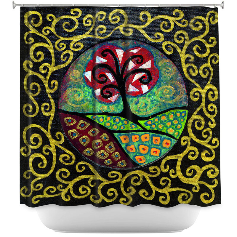Rideau de douche simple tree Candace
