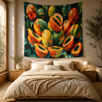 Tapisserie murale «Fruit Papaya»