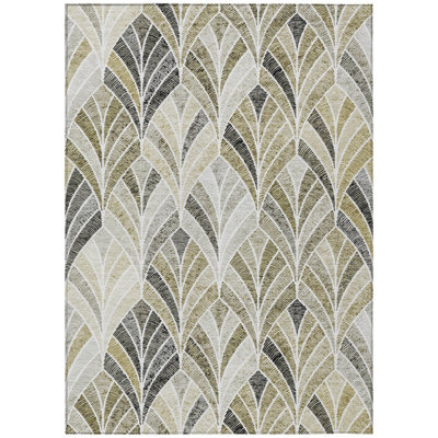 Malchow Washable Geometric Indoor / Outdoor Rug
