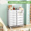 Metal Organizers Utility Cart,Rolling Cart with Wheels，Rolling Storage Cart with 14 Large Drawers, Utility Cart with Tabletop & DIY Pegboard-114472086