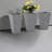 Space-saving Tall Planters Set, Gray Polypropylene Design