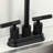 Kingston Brass Convergent Two-Handle 2-Hole Deck Mount Bar Faucet With Knurled Handle-103181123