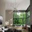 Runo Sputnik Modern Linear Chandelier-392439365