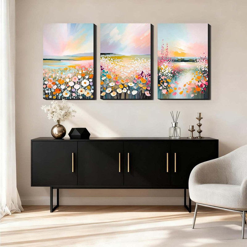 3 Piece Wrapped Canvas Wall Art