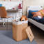 Panier à linge en bambou avec poignée et couvercle 23,6 po x l 15,7 po x P 11,8 po, 19 gal-1598846939
