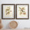 Reproduction encadrée en bois vert