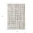 3' X 5' Ivory And Beige Abstract Washable Indoor Outdoor Area Rug
