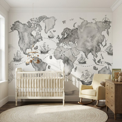 Papier peint carte du monde