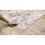 Tapis abstrait ivoire / brun clair Gwern-2086891234