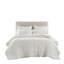 Ensemble de courtepointe brodée en coton 3 pièces-128699710