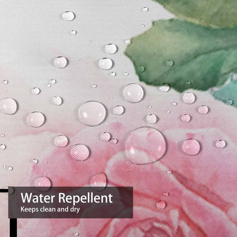 Rideau de douche Floral Roses, L 72 po x l 78 po