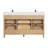 Langosta 60'' Free Standing Double Bathroom Vanity with Top-509483960