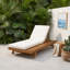 Chaise longue d'extérieur réglable en bois d'acacia-133225549