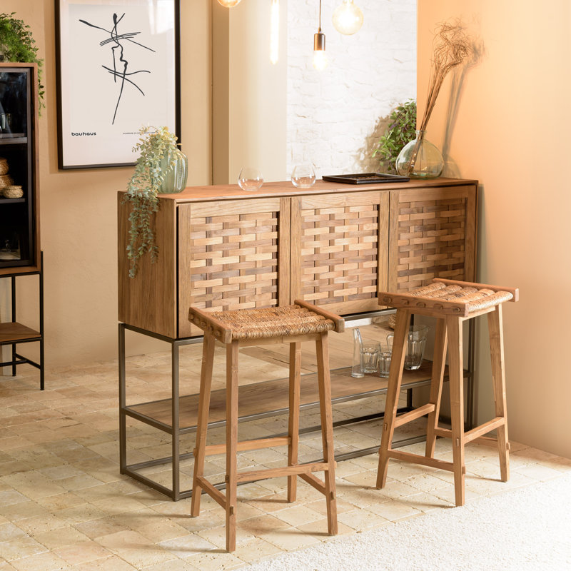 Chabeli Solid Wood Counter Stool