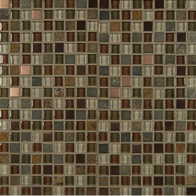 Queenstown 0.63" x 0.63" Glass Mosaic Tile
