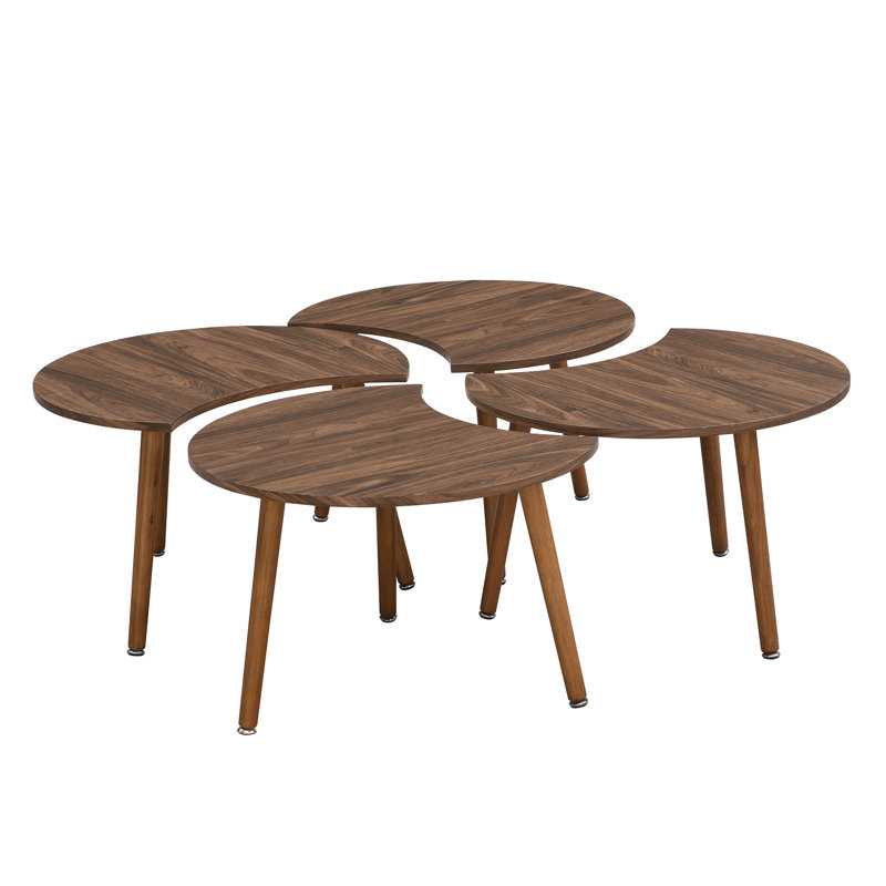 Algodones Solid Wood Three Leg Coffee Table